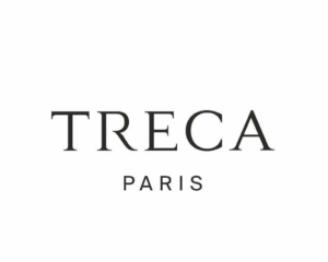 logo-treca Logo texte avec les mots "TRECA PARIS" dans une police simple et élégante sur fond blanc, capturant l'essence de l'artisanat de qualité trouvé à Paris. Canape Paris by Atelier Bis