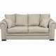 Canapé beige avec accoudoirs roulés et coussins multiples, mettant en valeur la qualité du design, isolé sur fond blanc. Canape Paris by Atelier Bis