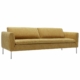 Canapé moderne jaune avec pieds en métal, au design minimaliste et deux coussins de dossier, maintenant disponible dans notre showroom. Découvrez le mélange parfait de qualité et de style qui redéfinit votre espace. Canape Paris by Atelier Bis