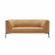 Canapé beige moderne avec pieds noirs, présentant un design épuré et minimaliste sur fond blanc. Canape Paris by Atelier Bis