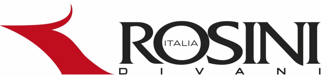 Rosini-logo Logo présentant une forme abstraite rouge accompagnée du texte « ROSINI ITALIA DIVANI » en police noire élégante, incarnant l'essence de la qualité et de l'élégance parisiennes dans chaque courbe, parfait pour ceux qui apprécient un design de canapé exquis. Canape Paris by Atelier Bis